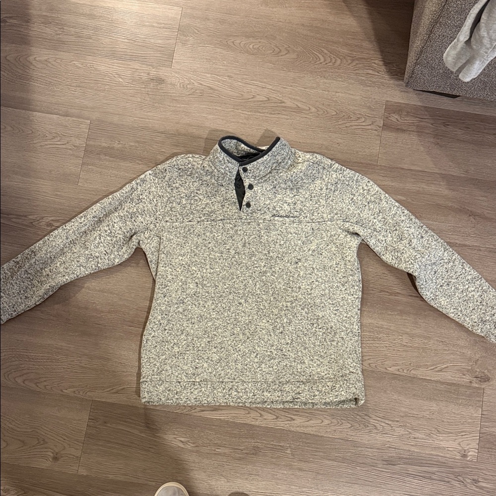 Eddie Bauer Men's Cream Crewneck Sweater
